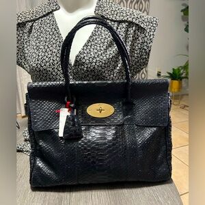 💯 Limited Edition Mulberry Crocskin Bayswater Bag
